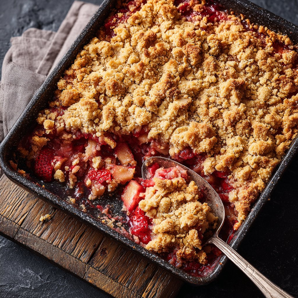 Grandma’s Strawberry Rhubarb Crumble