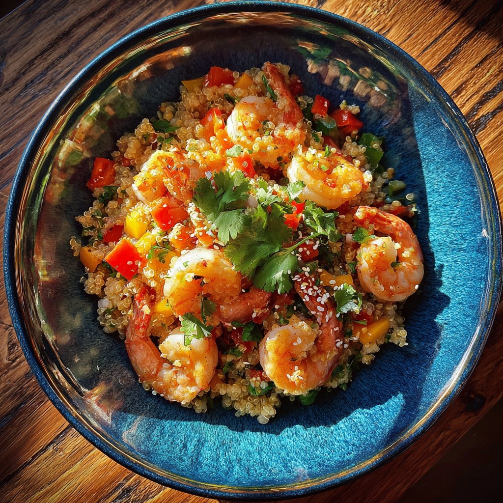 Healthy Shrimp and Quinoa Bowl