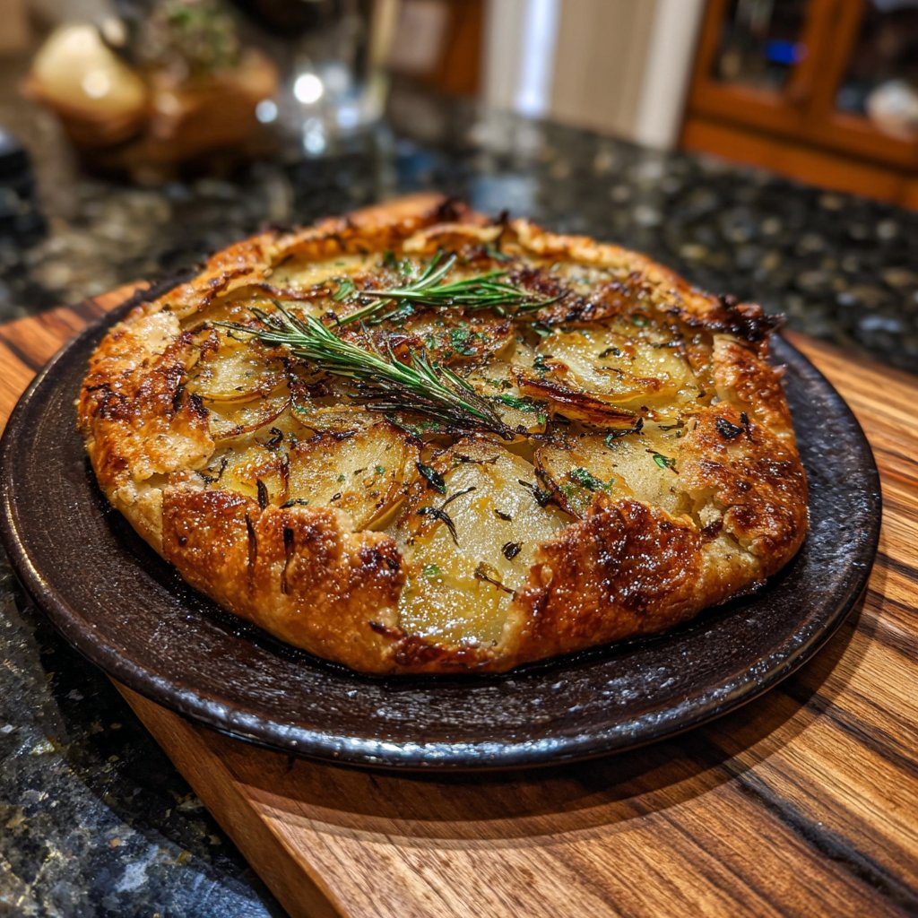 Rustic Airfryer Potato Galette