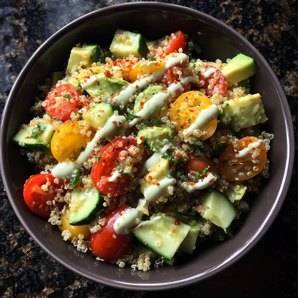 Healthy Avocado Quinoa Salad